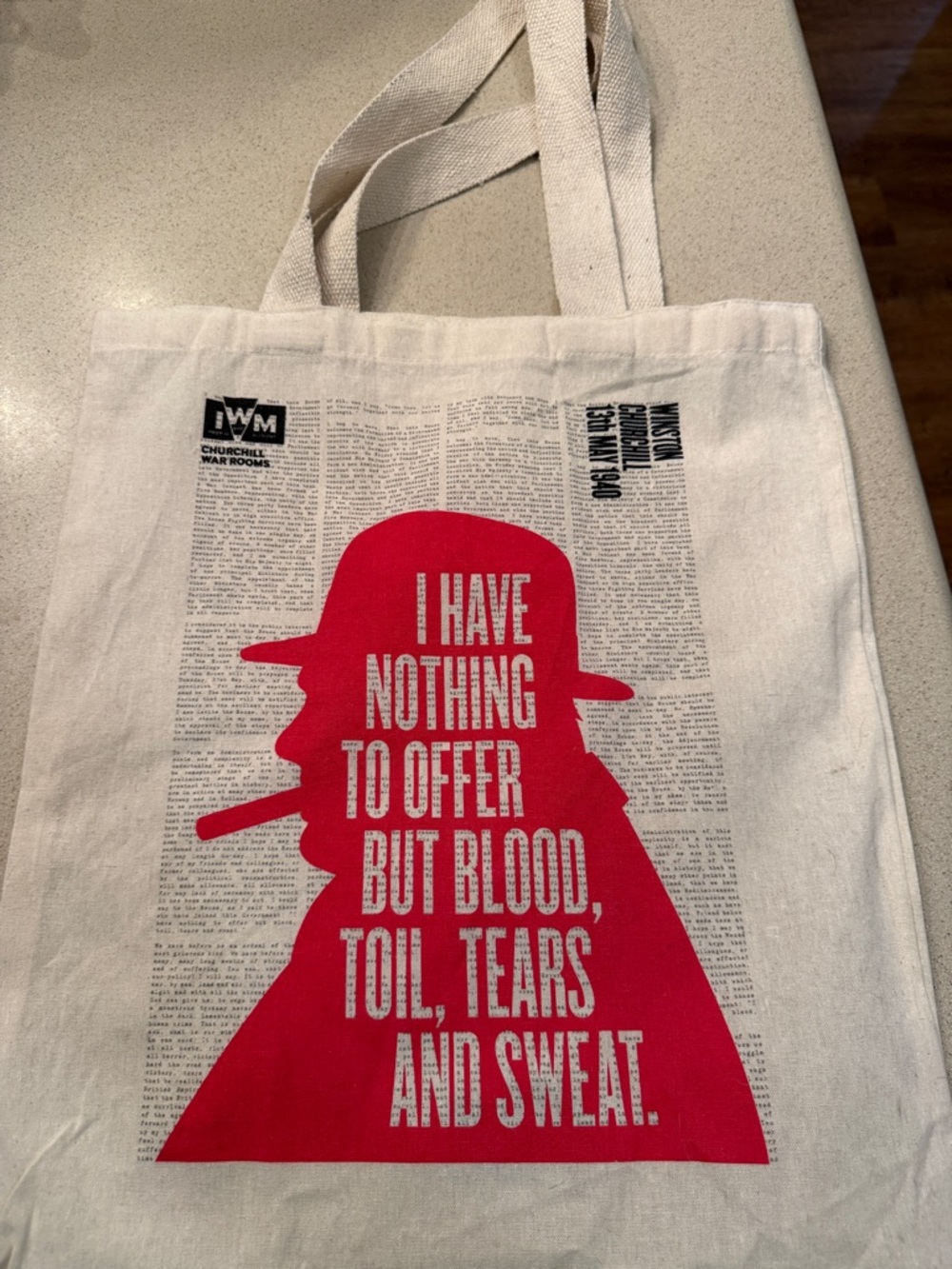 Churchill War Rooms Souvenir Tote Bag
